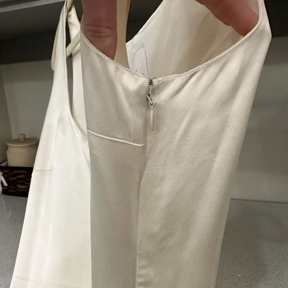 NWT Reformation Zaire Silk Bridal Ivory Dress - sz 8 - Picture 6 of 7